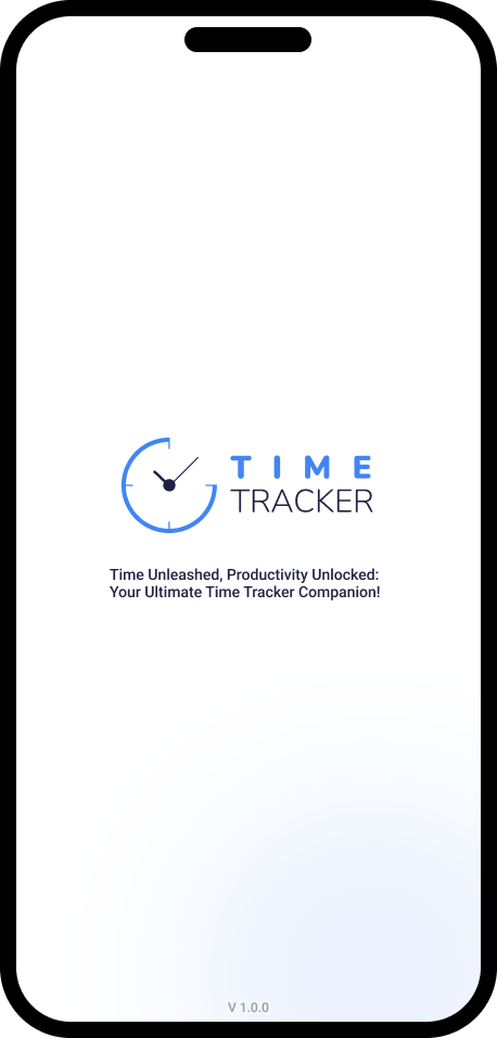 Time Tracker Mobile App - Splash Screen